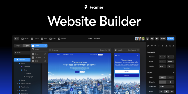 Framer Website Builder Achieves $2 Billion Valuation